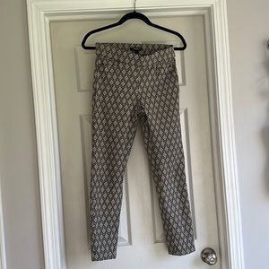 Mod geometric slim fit pants